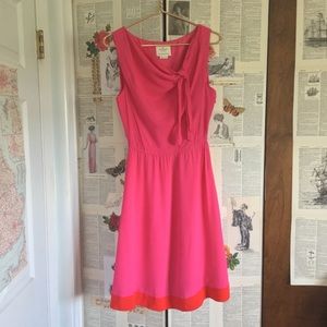Kate Spade New York Red & Pink Color Block Dress
